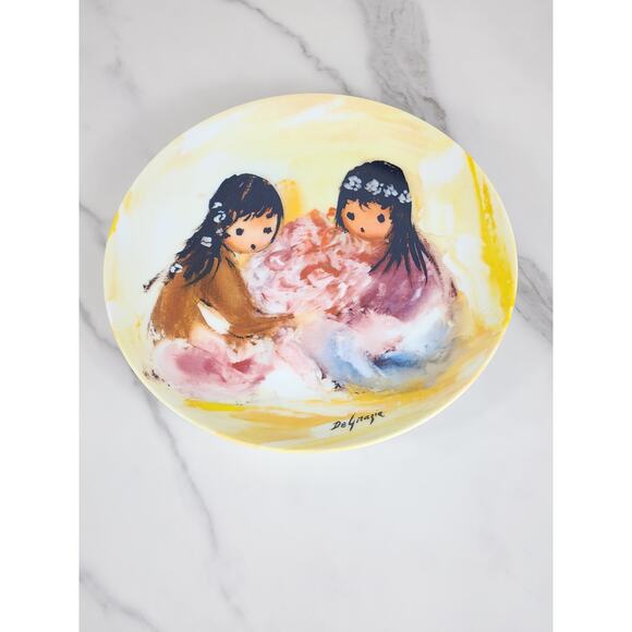 Spring Blossoms Children Of The Sun Year 1987 Fine China 8 1/2" Plate Wall Decor - Picture 9 of 13